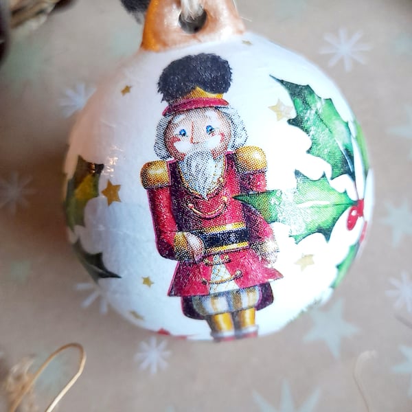 Nutcracker Ceramic Bauble