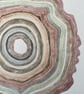 Autumn circles original watercolour painting  - Image 3