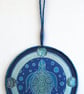TMP003 - Turtle Moon Mandala - Blue - Turquoise - Silver - Image 2
