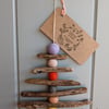 Driftwood and Felt Hanging Tree Decoration
