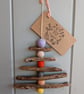 Driftwood and Felt Hanging Tree Decoration