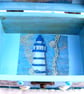 Blue sea chest keepsake or jewellery box - Image 9