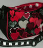 Queen of Hearts - Red, black and White heart handbag - Image 1