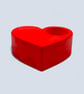 Red Heart-Shaped Tealight Holder - Studio Sale - Image 9