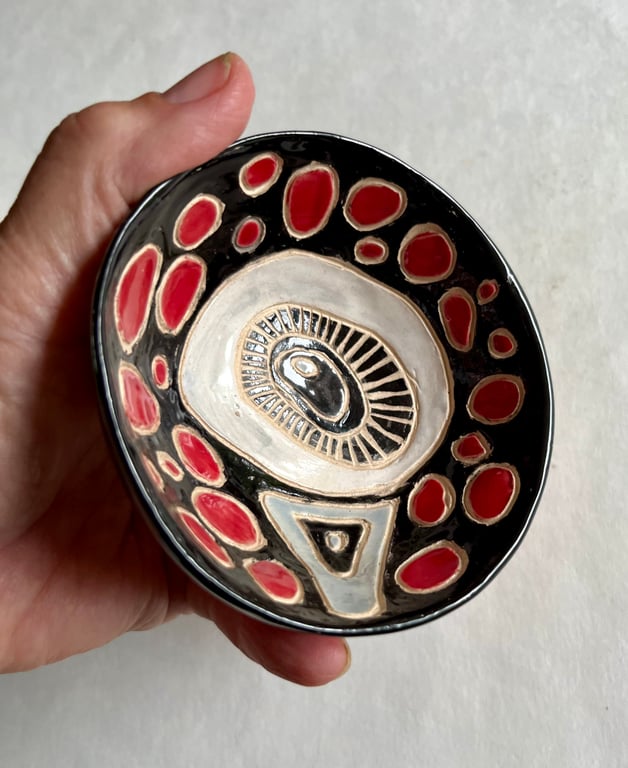 COLOURFUL LITTLE HANDMADE BOWL