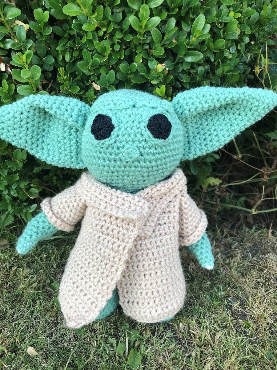 Crocheted Yoda Doll Baby Alien