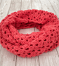 Coral Infinity Scarf - Handmade - Practical Gifts - Image 3