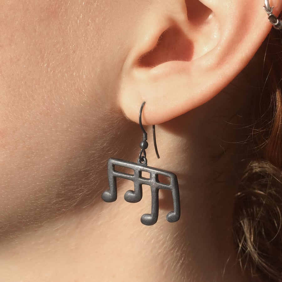 Music Note Earrings