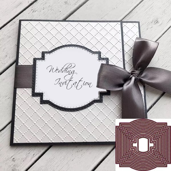 Craft-House Nesting Stitch Edge Decorative Frames 13pcs Essential Cutting Dies