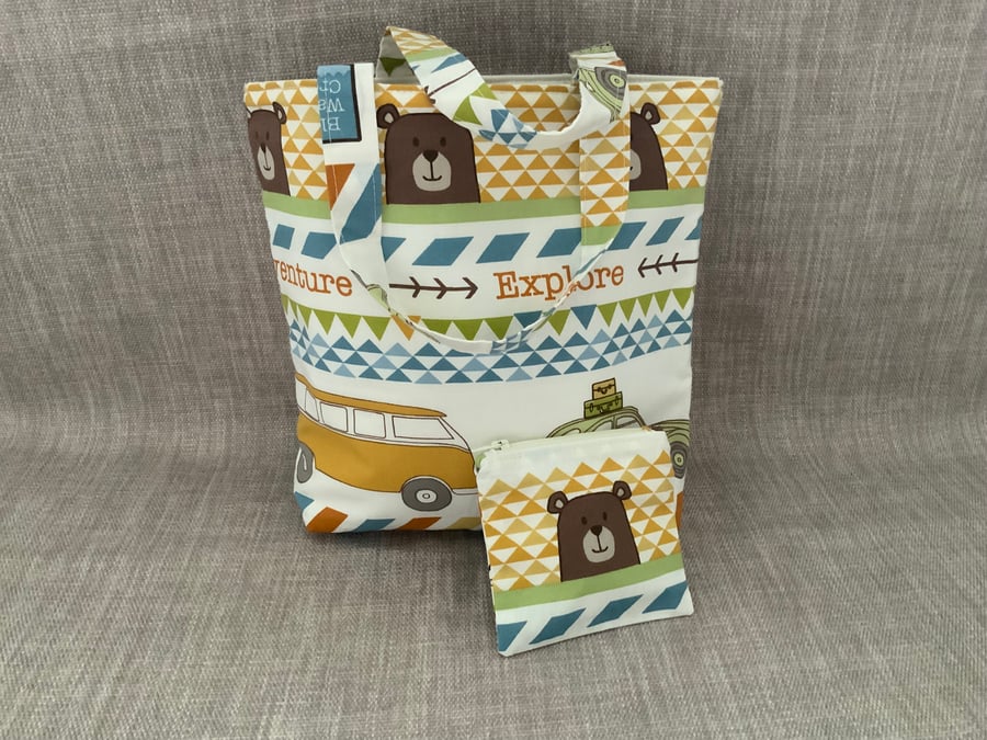 Children’s Bag with Coin Purse, Kids Bag, Childrens Tote Bag, Stocking Filler