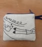 Zipped Linen Purse - Image 1