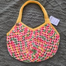 Handmade crochet granny rocco bag