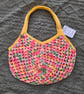 Handmade crochet granny rocco bag