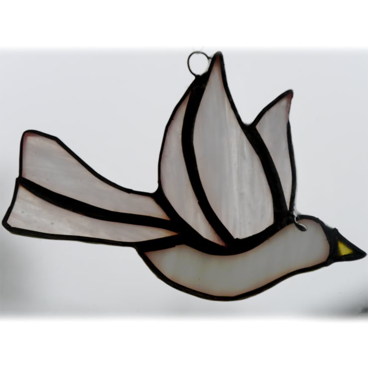 Dove Suncatcher Stained Glass Peace 028 Bird - Folksy