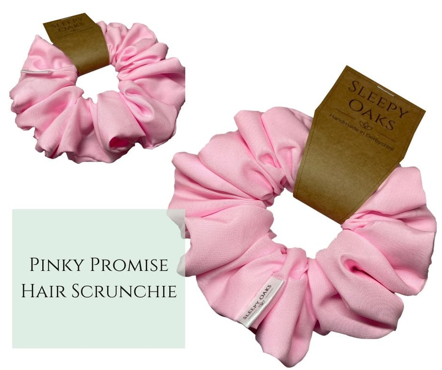 Soft Hair Scrunchie - 'Pinky Promise'
