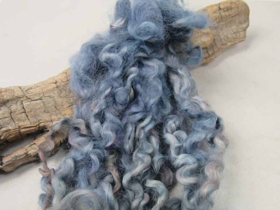 20g Naturally Dyed Indigo Violet Masham Locks