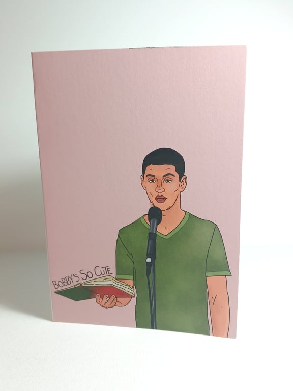 The Next Step 'Bobby's so cute' Greetings card A6