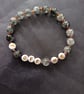 Elasticated M.E. awareness beaded bracelet with empowerment message - Image 4