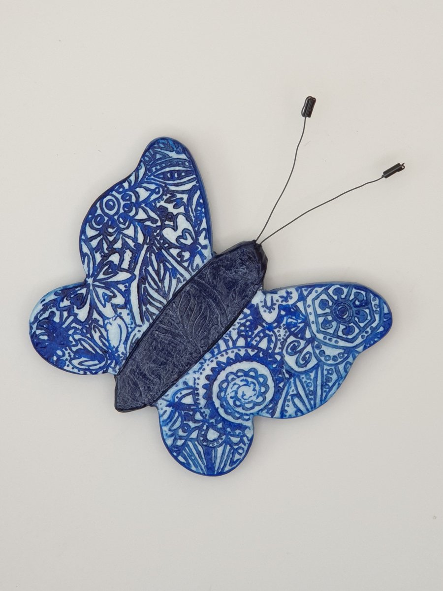  butterfly fridge magnet clay