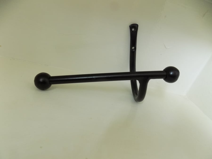 Toilet Roll Holder..................................Wrought Iron (Forged Steel) 