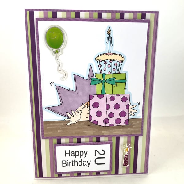 Handmade child's birthday card