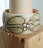 Pyrography mistletoe wooden bangle  - Image 5