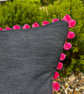 Countryside Frolic tapestry cushion cover with pompoms - Image 4