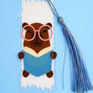 Relaxed as a Capybara Bookmark – Acrylic Reading Gift with Tassel