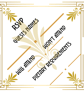 Art Deco Wedding Bundlle Invitation RSVP & Details Set with Handmade Envelopes - Image 5