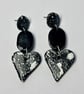 Splash Heart Dangle Earrings - Image 4