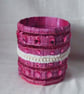 Handmade Metallic pinky purple indoor plant pot holder - Image 5