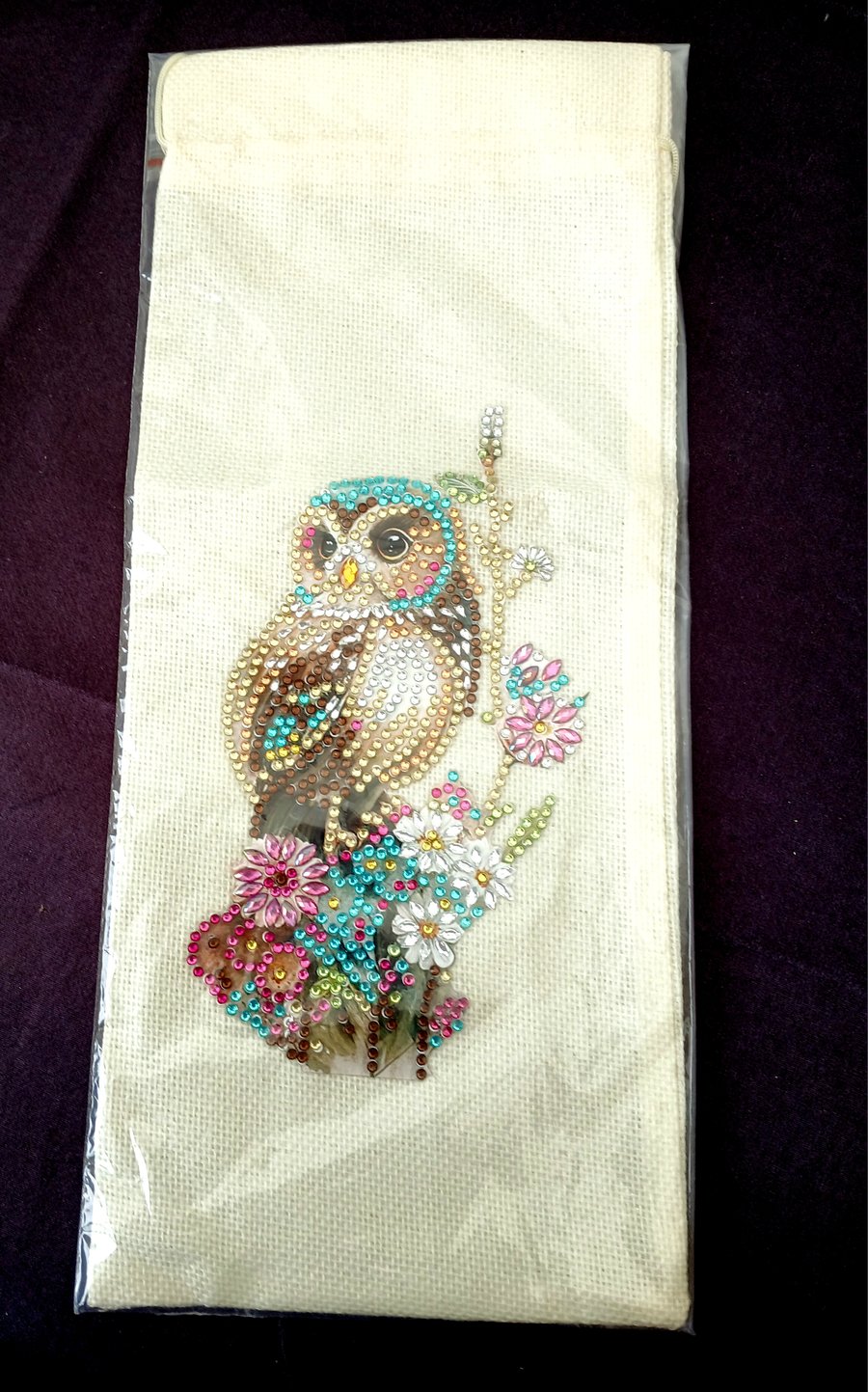 Canvas bottle gift bag