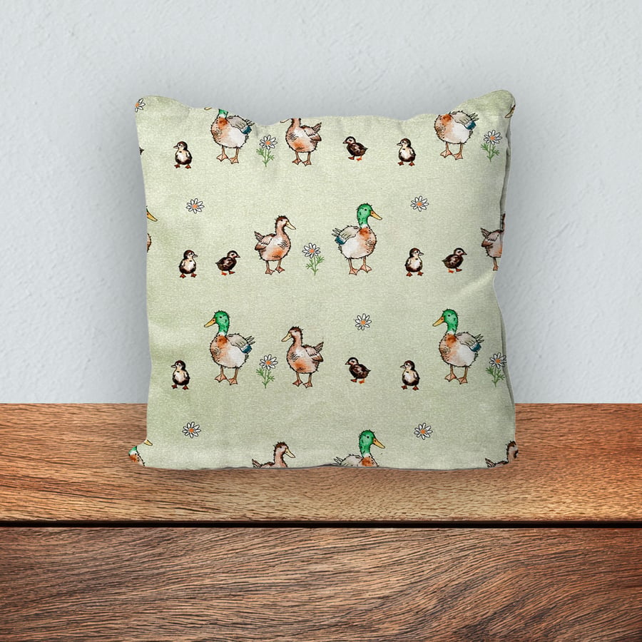 Children's Cushion, Nursery Mini Cushion, Handmade Cushion-Duck Design-125