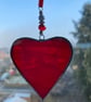Stained Glass Ribbon Heart Suncatcher Decoration  - Image 3