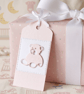Handmade Pearl shimmer baby gift tags set of 4 or 8 tags - Image 5