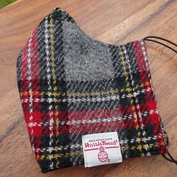 Harris Tweed Face Mask size LARGE