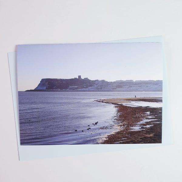 Winter Coastline Photography Note Card, Greeting Card, Blank with Envelope, A6