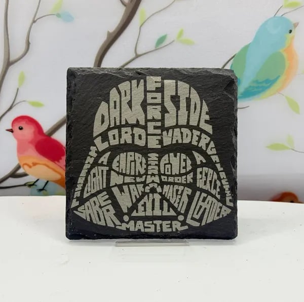 Dark Side Star Wars Laser Etched Coaster