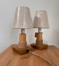 Wooden Nightstand Lamps