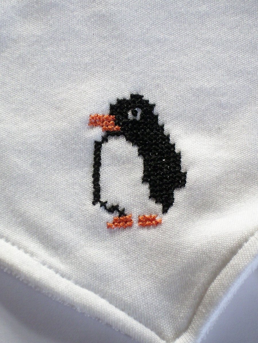 penguin dribble bib