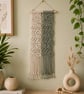 Sage Green and Off White Macrame Wall Hanging.