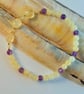 Citrine, Ambronite & Amethyst Bracelet, November Birthday, Gift For Scorpio - Image 6
