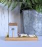 Handmade Tiny Coastal Oak Cottage Home Decor - Image 1