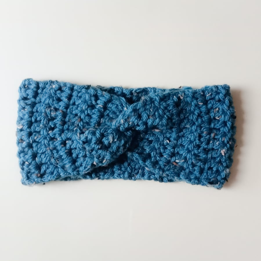 CROCHET Ladies Petrol Headband