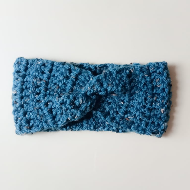 CROCHET Ladies Petrol Headband