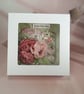 Handmade Floral Greeting Card (77) Includes White Window Box - Image 6