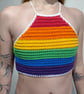 Custom LGBTQ Pride Halter Top - 100% cotton - XS to XL