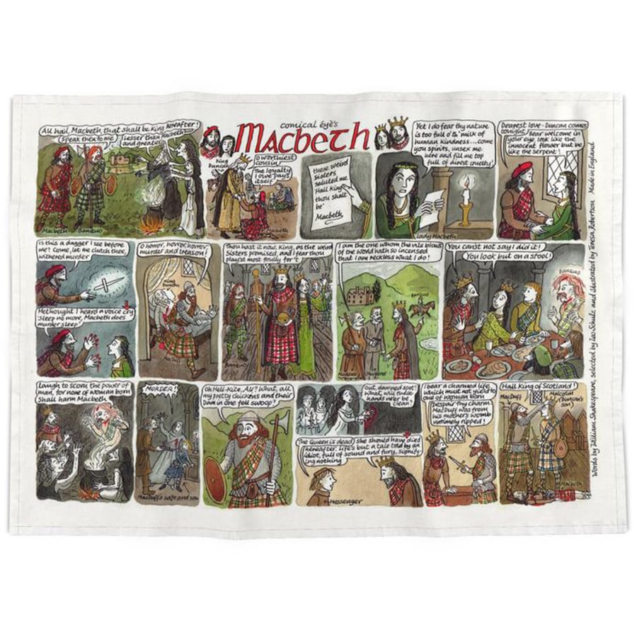 Macbeth tea towel