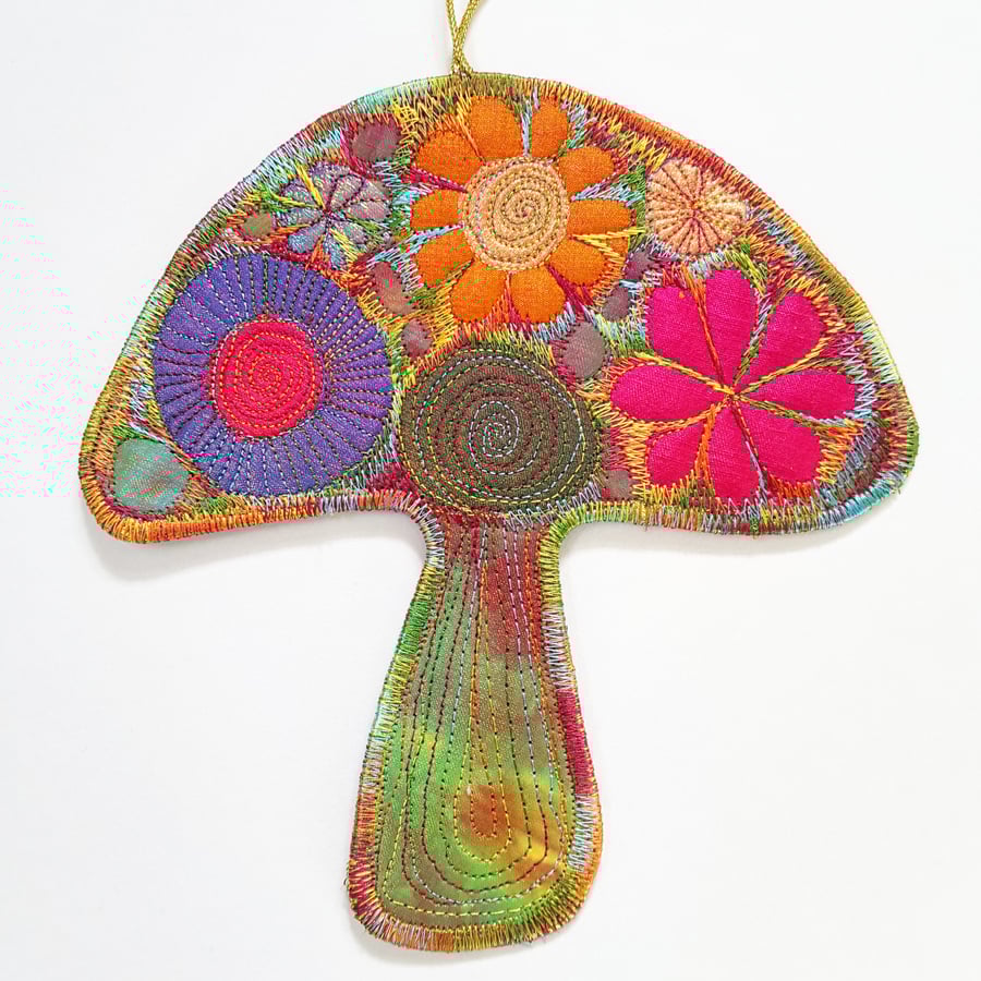 Hanging Mushroom Decoration Autumnal Wall Decor Christmas Tree Decoration