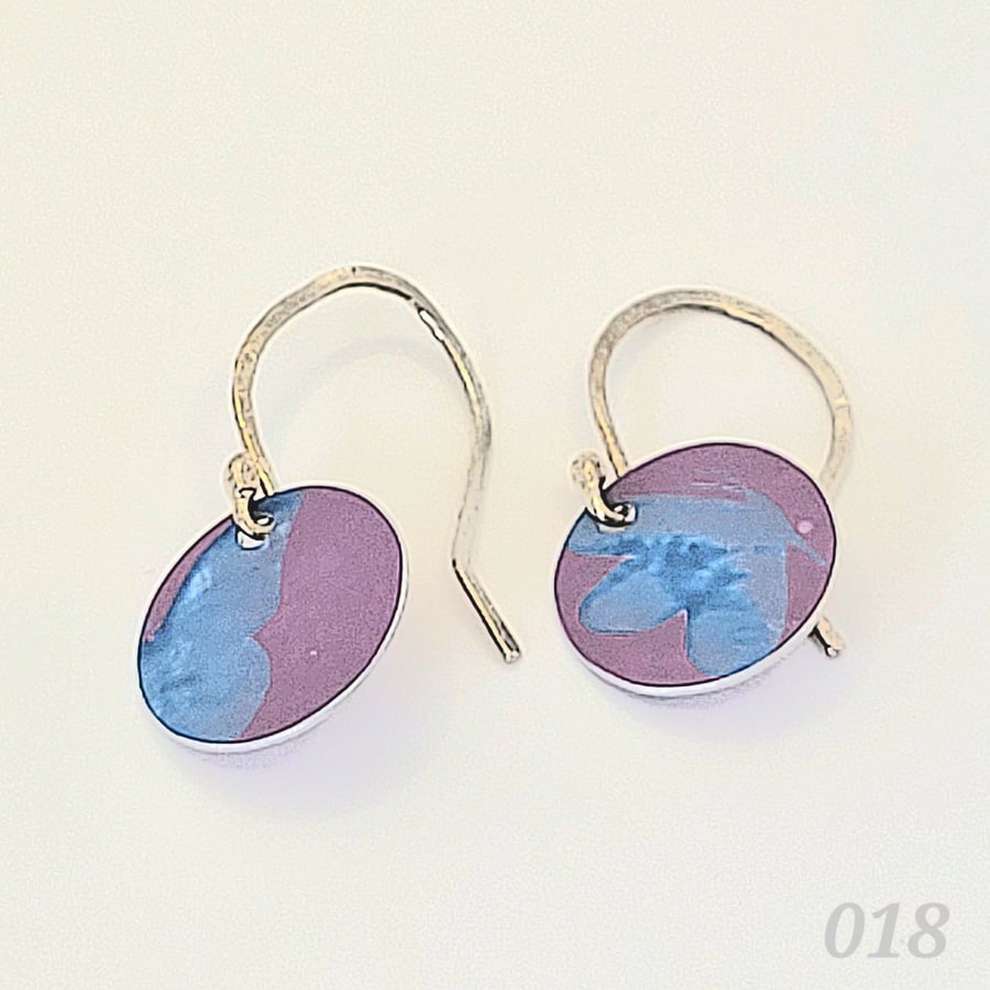 018 - Handmade Aluminium and Silver Reversible Earrings